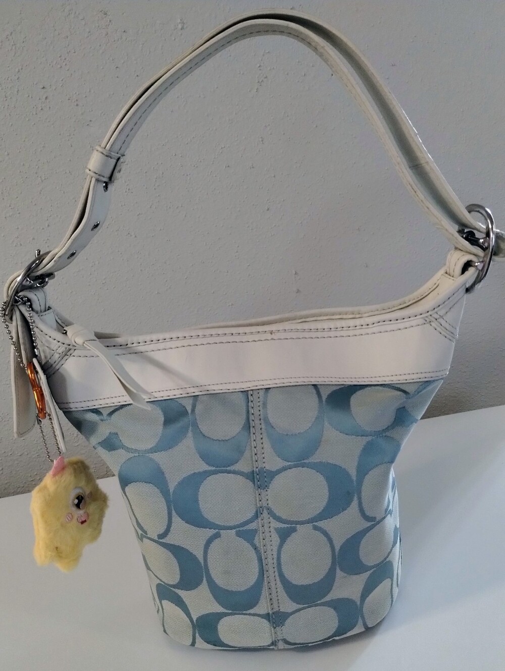 Coach Duffle Sac Blue Signature C